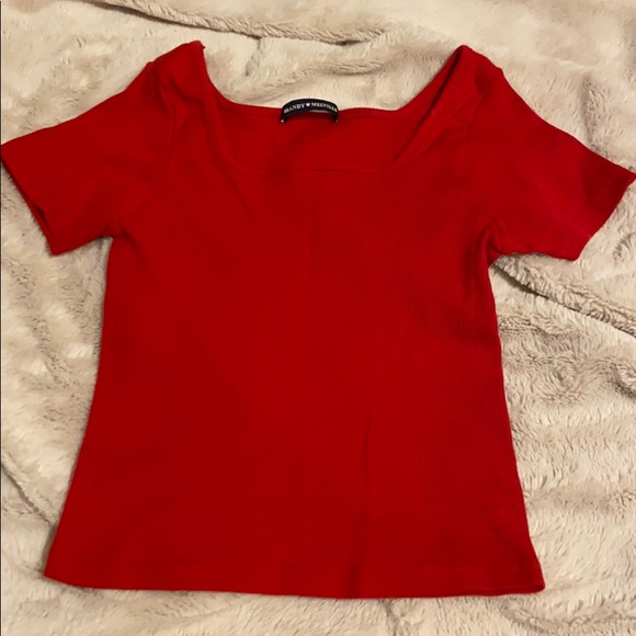 brandy melville red shirt